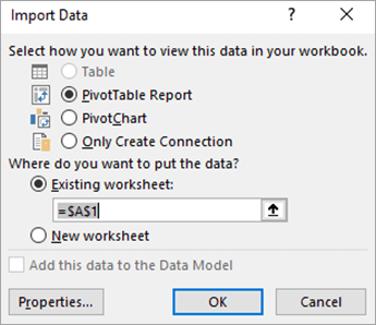 Adatok importálása