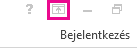 A Menüszalag megjelenítési lehetőségei ikon