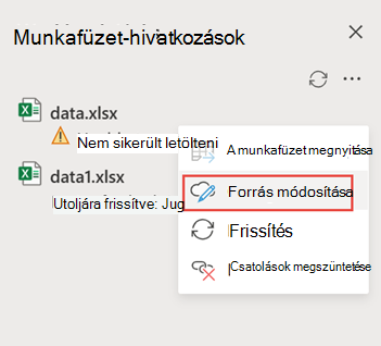 megszakadt hivatkozás javítása a weben