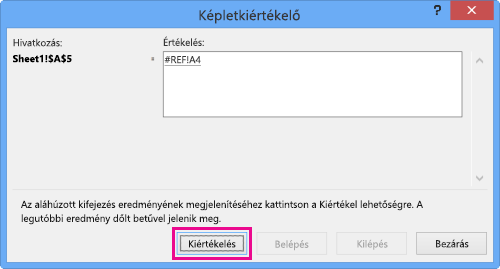 Képletkiértékelő párbeszédpanel