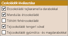 Jelölőnégyzetek
