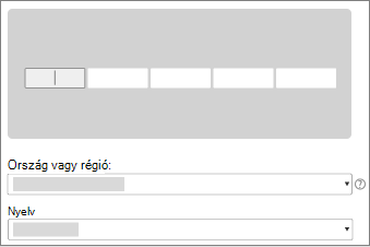 A termékkulcs megadására szolgáló mezőket jeleníti meg.