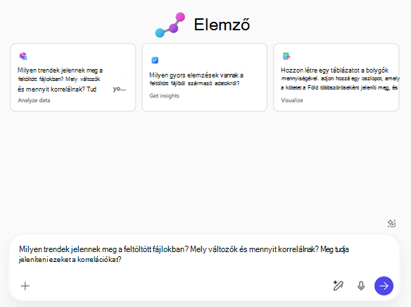 Az elemző kezdőlapjának képe
