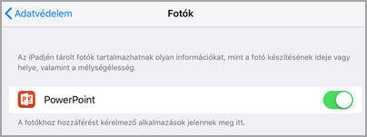 Fényképek elérése