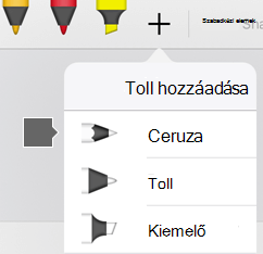 Az iPad és iPhone Office tollgyűjteménye ceruzamintázatot tartalmaz