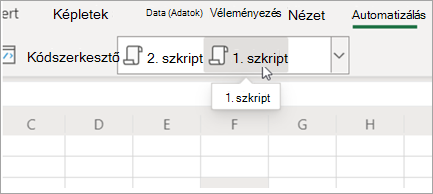 Office-szkriptek megjelenítése