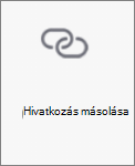A Hivatkozás másolása gomb az Android OneDrive-ban