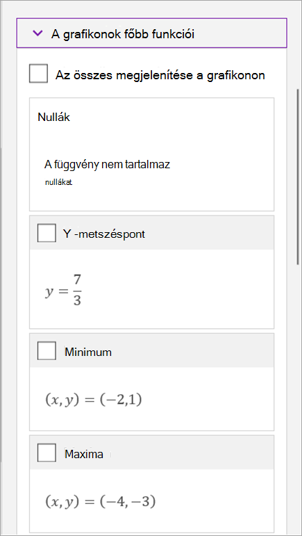 Matematikai egyenletek írása a Windows 10 OneNote-ban