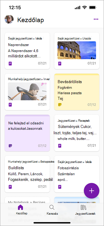 iPhone OneNote képernyőkép egy verzióról three.png