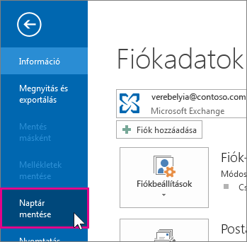 naptár mentése ics-fájlként