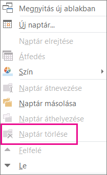 A Törlés parancs szürkén jelenik meg