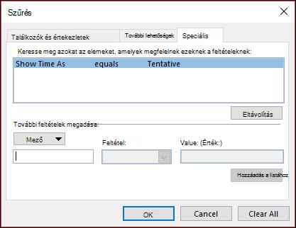 Válasszon a rendelkezésre álló találkozómezők közül.