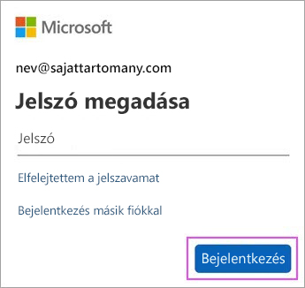 Adja meg Outlook.com-os jelszavát