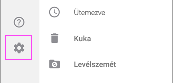 A Beállítások megnyitása