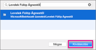 Find and choose a folder