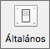 elemre Az Általános ikon az Outlook beállításaiban.