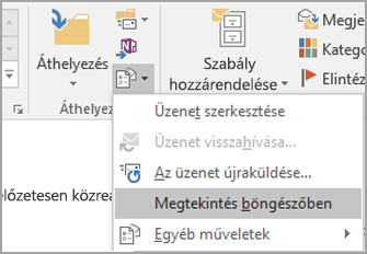 Válassza a Megtekintés böngészőben lehetőséget.