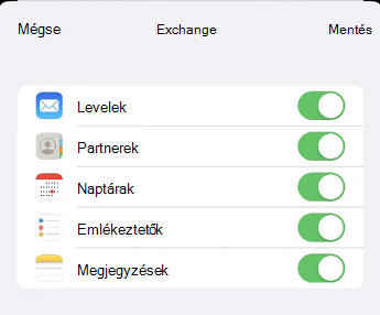 A levelezés beállítása az iOS Posta appal nyolcadik képernyőkép