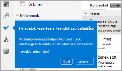Képernyőkép a kék oktatói feliratmezőről.