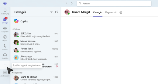 Képernyőkép arról, hogyan tekinthet meg további alkalmazásokat a Copilot használatával a Plannerben.