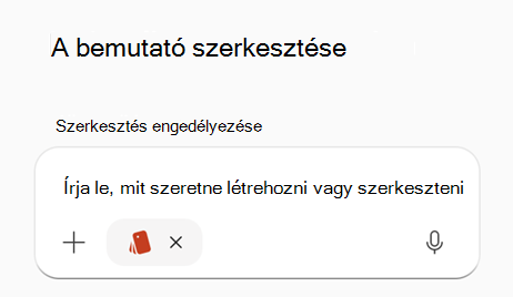 Képernyőkép a PPT-ben kijelölt márkakészletet tartalmazó kérésről.