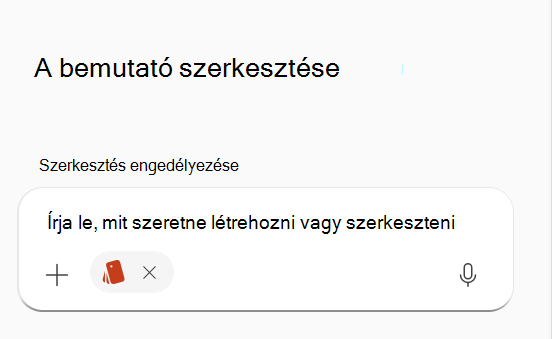 Képernyőkép egy kiválasztott márkakészletről a Copilot-parancssorban.