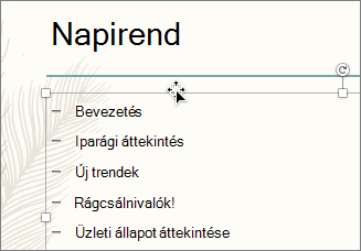 Select the text box with the bullets you want to animate