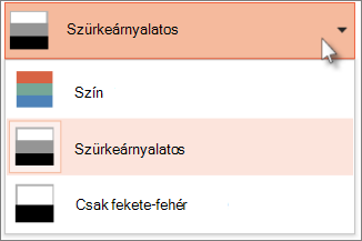 A nyomat színösszeállításának kiválasztása