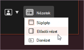 Nézet menü