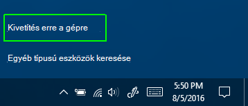 Kivetítés erre a gépre