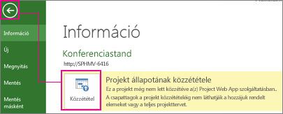 Projekt közzétételének képe