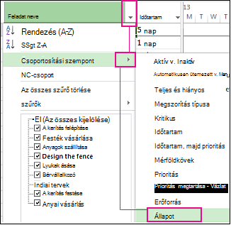 Kép – tevékenységek csoportosítása