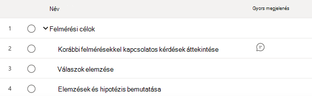 Gyorsnézet oszlop