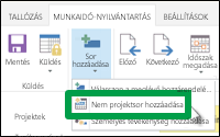 Add Non-Project Line