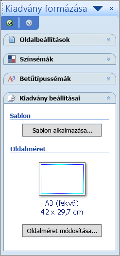 Kiadvány formázása