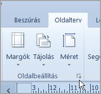 Oldalbeállítás-indító