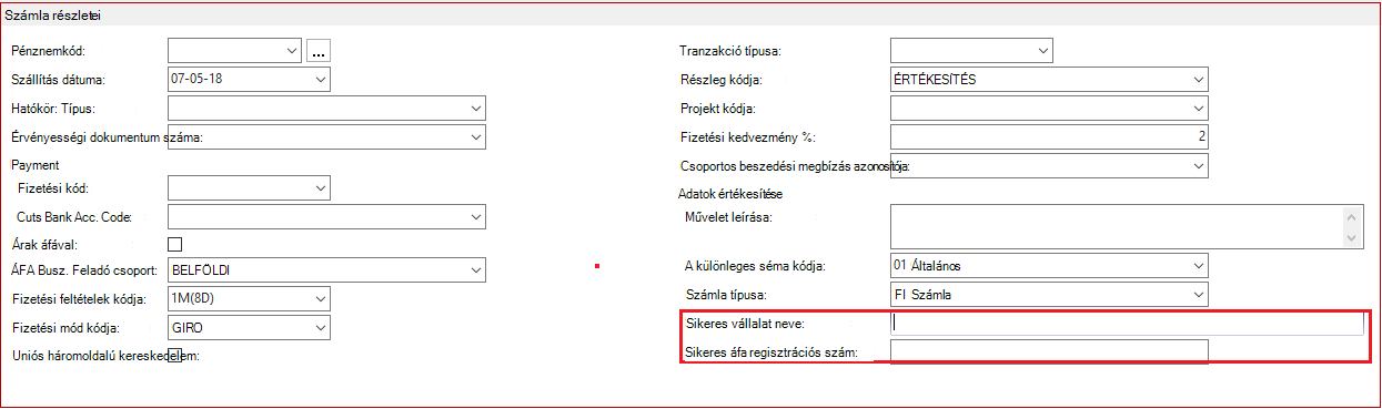 Számla részletei