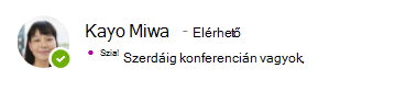 Jelenléti üzenet Kayo számára