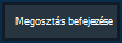 Előadás befejezése gomb