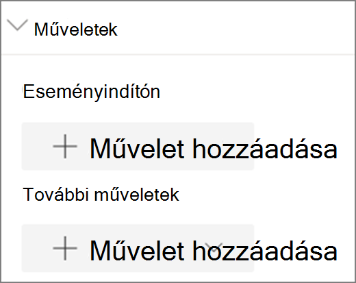 Műveletek menü