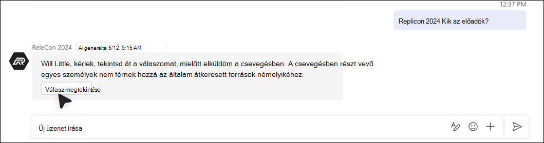 képernyőkép arról, hogy az Answer nem adható hozzá automatikusan az engedélyekkel kapcsolatos problémák miatt