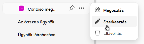 Szerkesztőügynök képernyőképe a BizChatben
