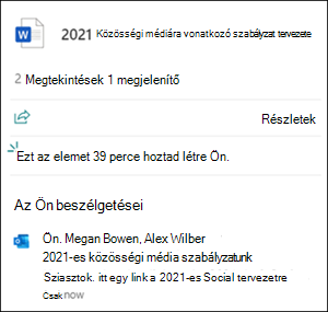 Fájlkártyával folytatott beszélgetések