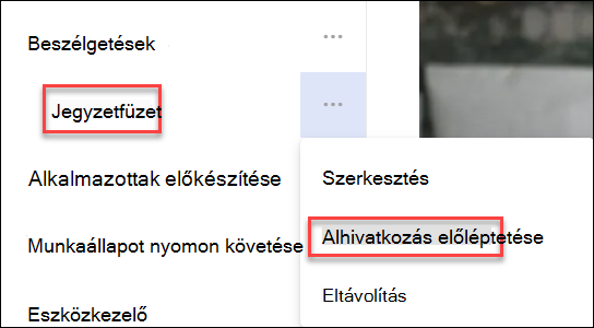 képernyőkép egy alhivatkozás előléptetéséről