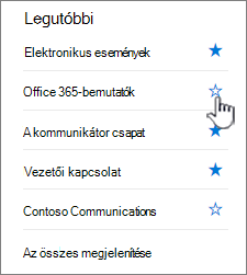 Kattintson az üres kezdésre egy webhely mellett a követéshez.