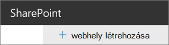 A Webhely létrehozása parancs