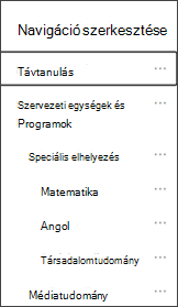 Navigáció szerkesztése