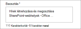 Cím hozzáadása a hírelemhez