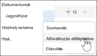 Alhivatkozás előléptetése elsődleges hivatkozássá