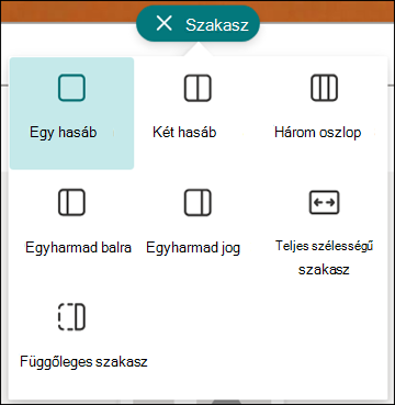 Szakaszformátum